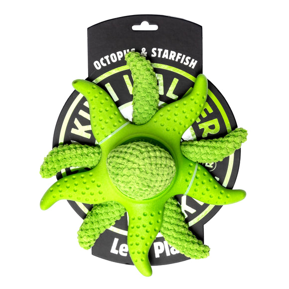 Kiwi Walker Octopus and Starfish 25cm – 2-in-1 Plush Toy Set, Floating and Durable, Blue