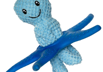 Kiwi Walker Octopus and Starfish 25cm – 2-in-1 Plush Toy Set, Floating and Durable, Blue