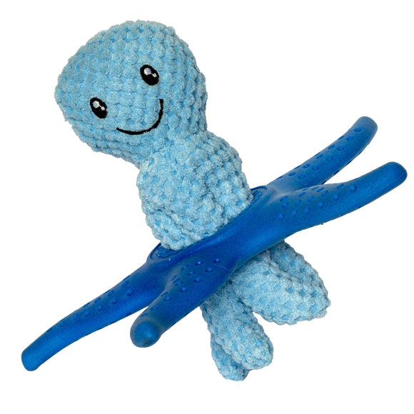 Kiwi Walker Octopus and Starfish 25cm – 2-in-1 Plush Toy Set, Floating and Durable, Blue