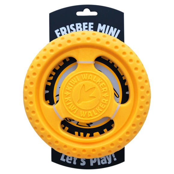 Kiwi Walker Let's Play Frisbee Orange – Mini Lightweight Durable Flying Disc, Vibrant Color