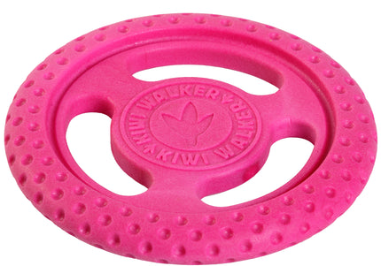 Kiwi Walker Let's Play Frisbee Pink – Mini Lightweight Durable Flying Disc, Vibrant Color