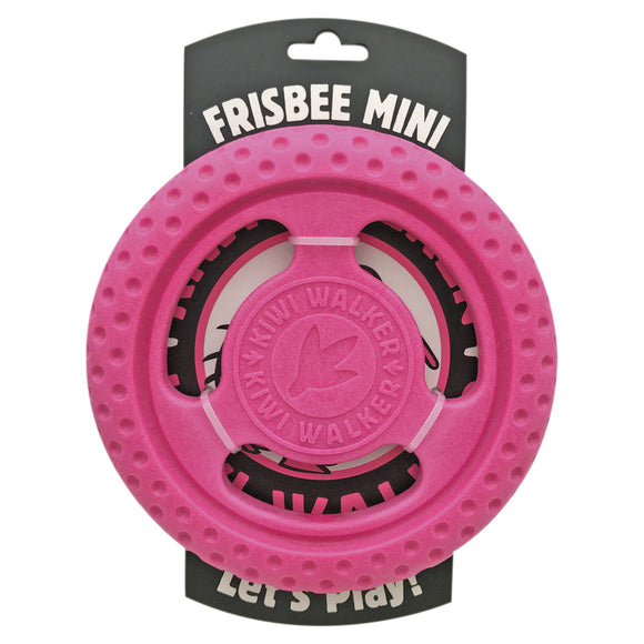 Kiwi Walker Let's Play Frisbee Pink – Mini Lightweight Durable Flying Disc, Vibrant Color