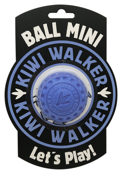 Kiwi Walker Let’s Play Ball Blue Maxi – Durable Rubber Dog Ball, Large Size, Vibrant Color