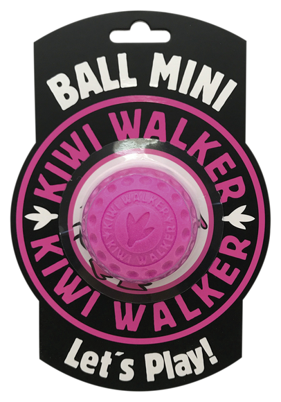 Kiwi Walker Let's Play Ball Pink – Mini Durable Rubber Ball, Vibrant Pink Color