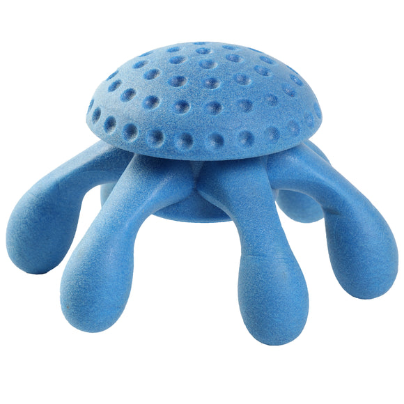 Kiwi Walker Let's Play Octopus Blue – Maxi Size Plush Toy with Squeaker, Durable Design