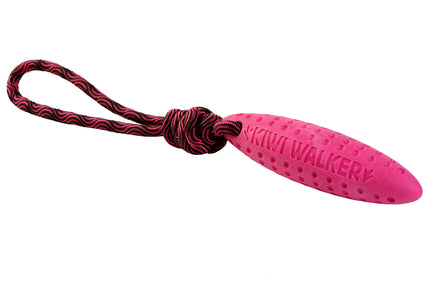 Kiwi Walker Let's Play Zeppelin Pink – Mini Rope Fetch Toy, Durable and Lightweight Design