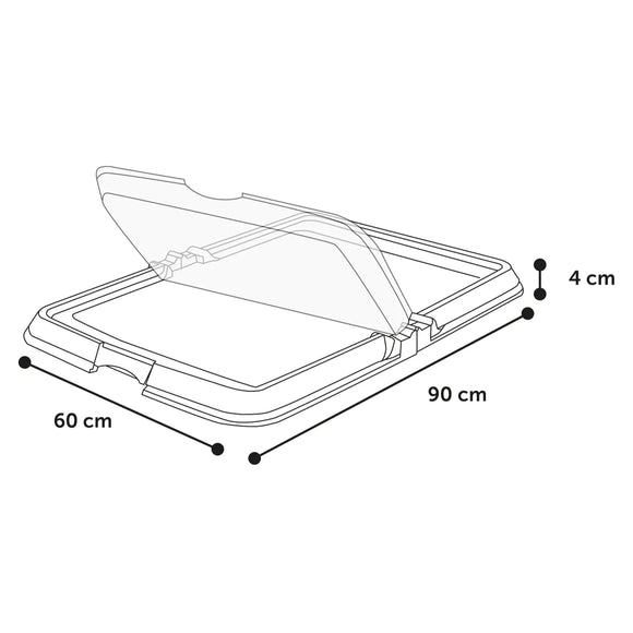 Flamingo Fifi Training Pad Holder Grey – Non-Slip Base with 5 Absorbent Pads Included