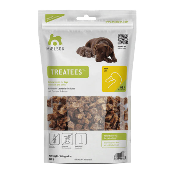 Maelson Treatees Duck 100g – Natural Meaty Duck Treats, High-Protein Snack