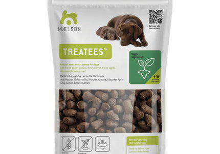 Maelson Treatees Veggie Natural Plant-Based Dog Treats – 200g Healthy Snack Morsels