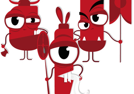 Dashi Tribes Collar – Colorful Patterned Dog Collar with Brave Creatures, Size Small