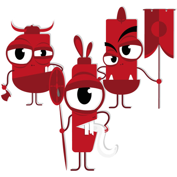 Dashi Tribes Collar – Colorful Patterned Dog Collar with Brave Creatures, Size Small