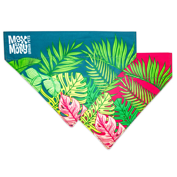 Max&Molly Reversible Tropical Bandana – Double-Sided Large Dog Accessory, Vibrant Design