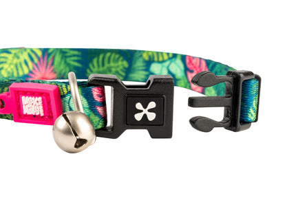 Max&Molly GOTCHA! Smart ID Cat Collar Tropical – Colorful Adjustable Collar with Smart Tag Technology
