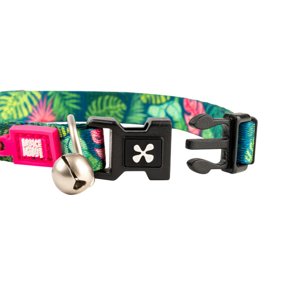 Max&Molly GOTCHA! Smart ID Cat Collar Tropical – Colorful Adjustable Collar with Smart Tag Technology