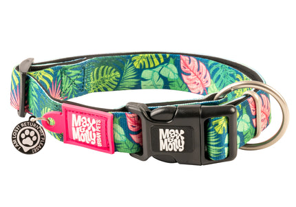 Max&Molly GOTCHA! Smart ID Tropical Collar – Large, Durable Adjustable Design with Smart Tag