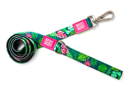 Max&Molly Short Leash Tropical – Colorful 120cm City Leash with Vibrant Tropical Pattern
