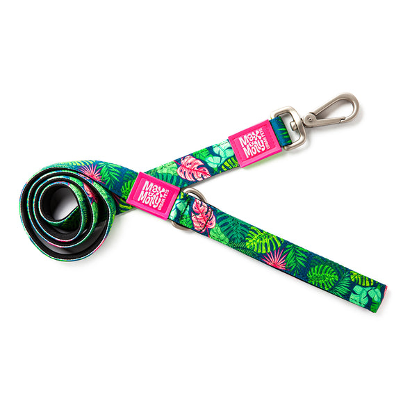 Max&Molly Short Leash Tropical – Colorful 120cm City Leash with Vibrant Tropical Pattern