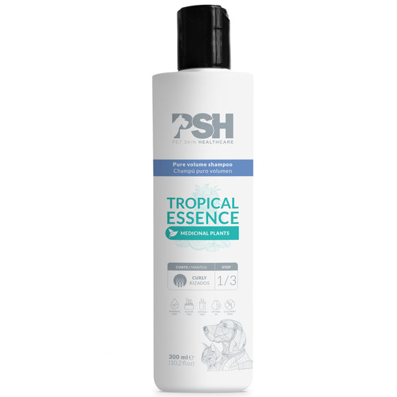 PSH Daily Beauty Tropical Essence Shampoo 300ml – Plant Extract Formula, Enhances Curly Coats