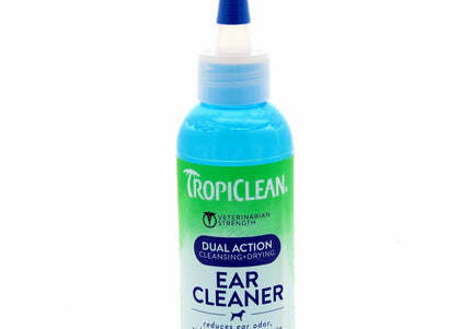 Tropiclean Dual Action Ear Cleaner 118ml – Gentle Cleansing Solution with Deodorizing Formula