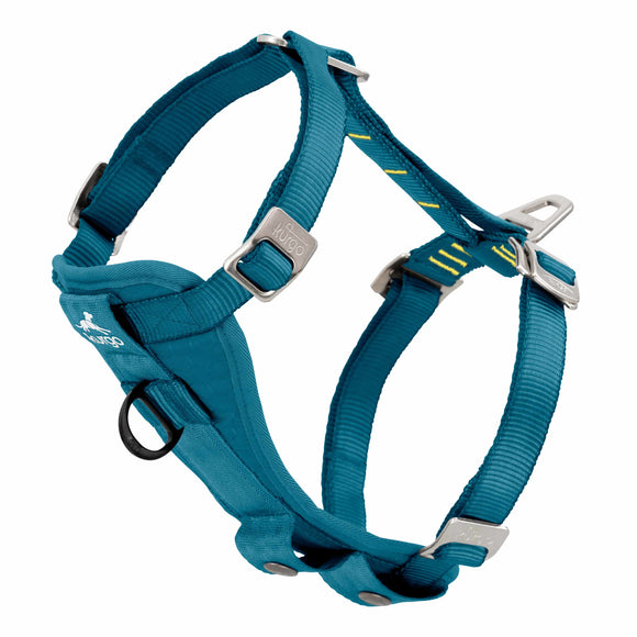 Kurgo Tru-Fit Smart Harness – Enhanced Strength, Ink Marine, Extra Small, Secure Travel Design