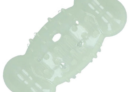 Glow Cracking & Tracking Bone 13cm – Fluorescent Crackling Toy, Glows in the Dark, Durable Design