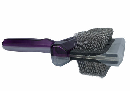 ActiVet Duo Plus Tufffinish Coater Brush – Dual-Sided Hard Detangling and Undercoat Tool, Large 9cm