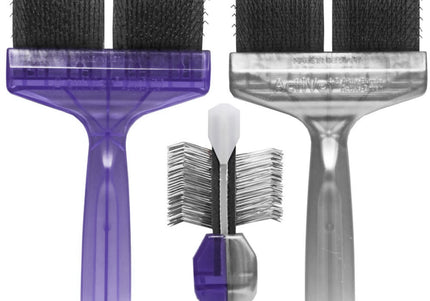 ActiVet Duo Plus Tufffinish Coater Brush – Dual-Sided Hard Detangling and Undercoat Tool, Large 9cm