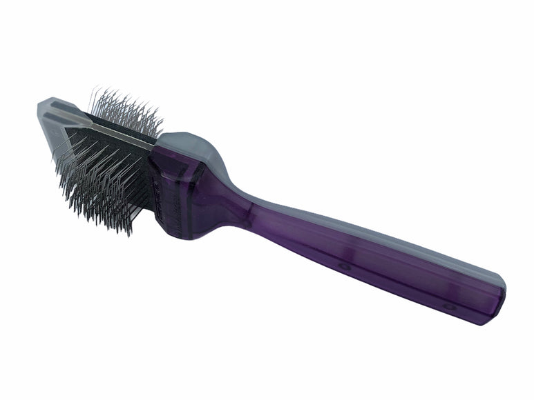 ActiVet Duo Plus Tufffinish Coater Brush – Dual-Sided Hard Detangling and Undercoat Tool, Large 9cm