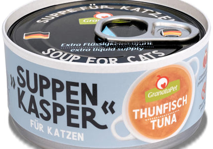 GranataPet Suppenkasper Salmon Cat Soup – Tender Salmon Recipe, 70g Pouch
