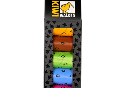 Kiwi Walker Biodegradable Waste Bags – Eco-Friendly Leakproof Design, 5 Pack