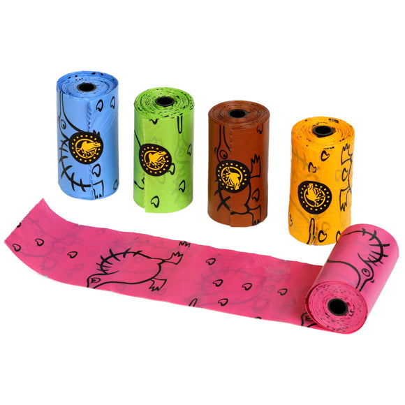 Kiwi Walker Biodegradable Waste Bags – Eco-Friendly Leakproof Design, 5 Pack