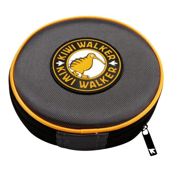 Kiwi Walker Double Travel Bowl – Silicone Collapsible Design, 2x350ml, Fuchsia Color