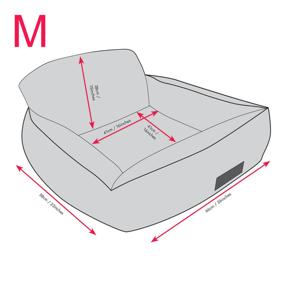 KONG Travel Ultimate Safety Seat – Small Size Secure Dog Car Seat with Reinforced Sides