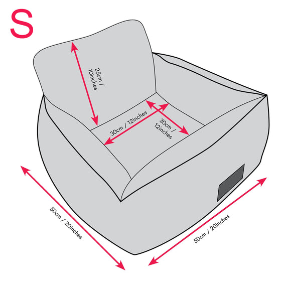 KONG Travel Ultimate Safety Seat – Small Size Secure Dog Car Seat with Reinforced Sides
