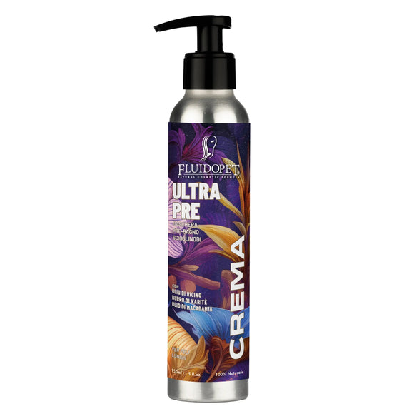 FluidoPet Ultra Pre Crema – Professional Multi-Functional Detangling Balm with Hyaluronic Acid and Shea Butter, 150ml