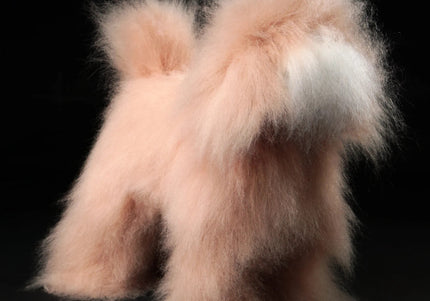 Mr. Jiang Teddy Full Body Replacement Hair – Beige with White Muzzle, Realistic Texture