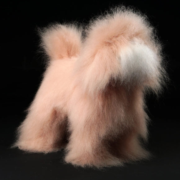 Mr. Jiang Teddy Full Body Replacement Hair – Beige with White Muzzle, Realistic Texture