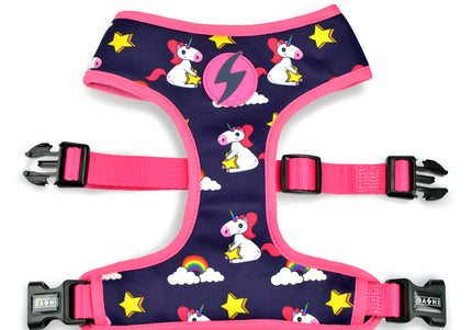 Dashi Unicorn Neo Mesh Harness – Double-Sided Neoprene, Pressure-Free Design, Unicorn Pattern, Small Size