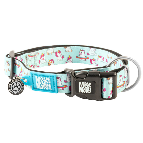 Max&Molly GOTCHA! Smart ID Unicorn Collar – Medium, Durable Adjustable Design with Smart Tag