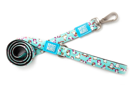 Max&Molly Short Leash Unicorn – Colorful 120cm City Leash, Vibrant Unicorn Pattern, Large