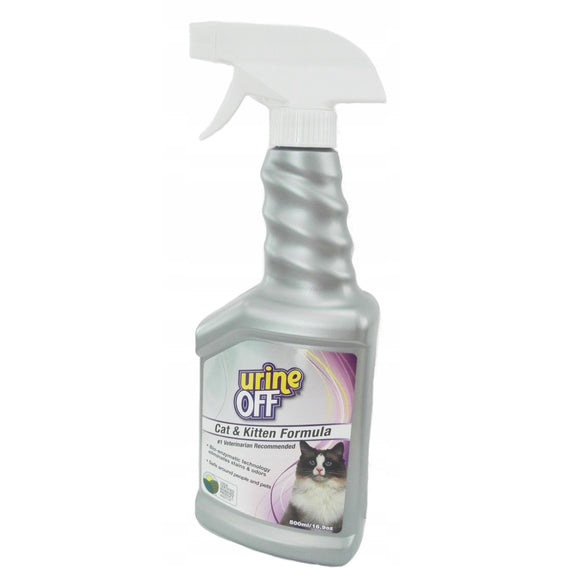 Urine Off Cat & Kitten Formula – Advanced Odor and Stain Remover, 500ml Bottle
