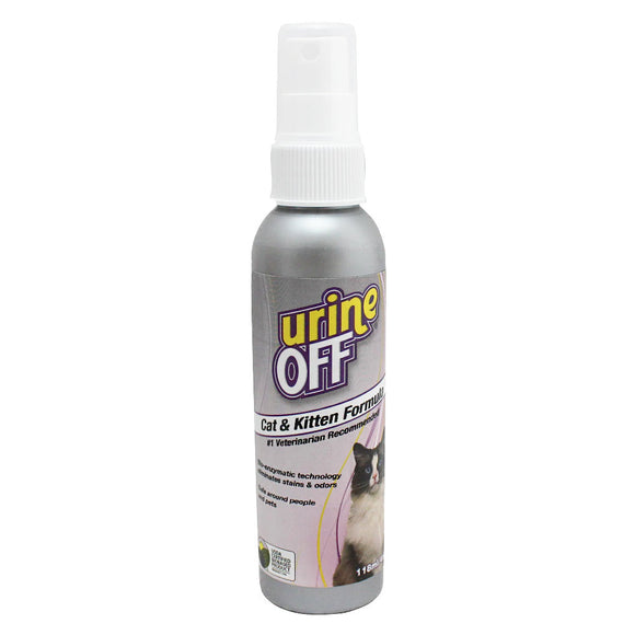 Urine Off Cat & Kitten Formula – Enzyme-Based Urine Stain and Odor Remover, 118ml