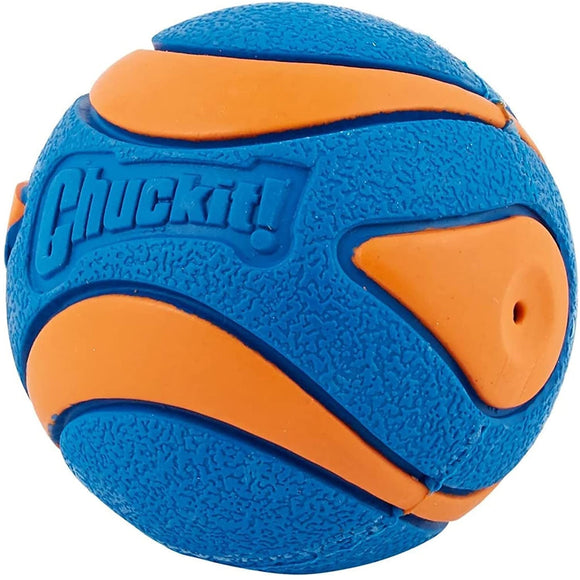 Chuckit! Ultra Squeaker Ball Small 5cm – Bouncy Rubber Ball with Built-In Squeaker