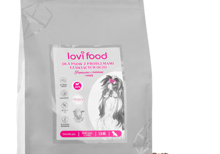 Lovi Lamb with Sweet Potatoes and Mint – Grain-Free Small Breed Food, 1.5kg, Gentle Formula