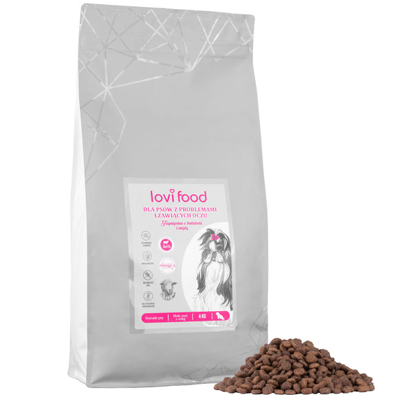 Lovi Lamb with Sweet Potatoes and Mint – Grain-Free Small Breed Kibble, 4kg, Gentle Formula