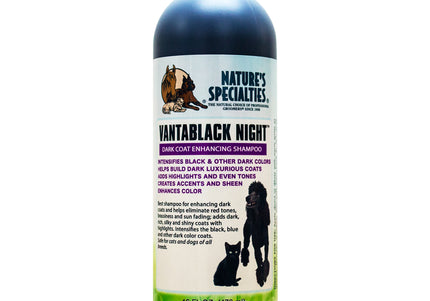 Nature's Specialties Vantablack Shampoo – Color-Enhancing Concentrate for Dark Coats, 473ml