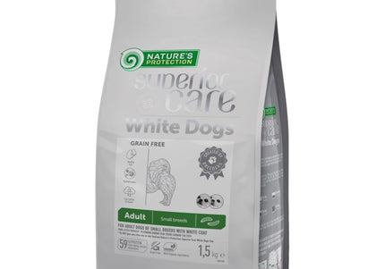 Nature’s Protection Superior Care White Dogs Adult Small Breeds Insect Protein Hypoallergenic Food 1.5kg
