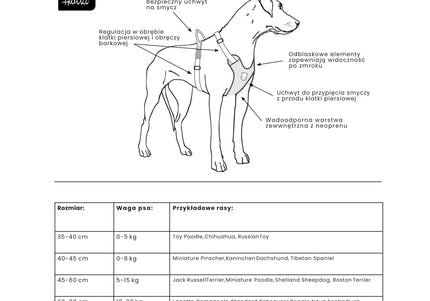 Hurtta Venture No-Pull Harness Bilberry – Adjustable Front-Closure Dog Harness, 80-100cm, Durable Design