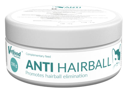 Vetfood Anti Hairball Powder 100g – Digestive Support Formula, Fast-Acting Hairball Relief