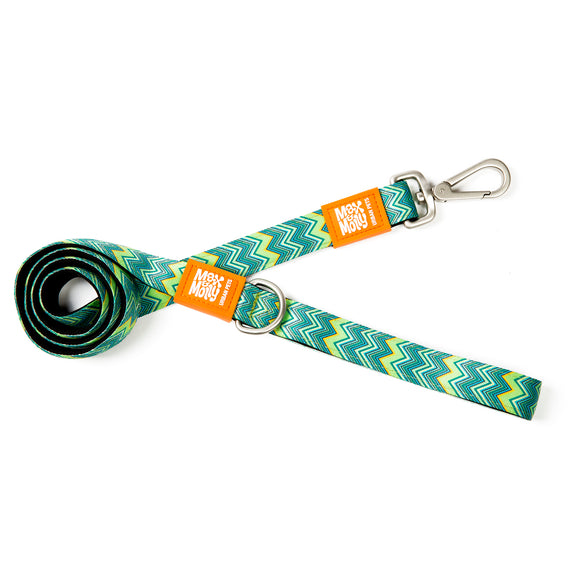 Max&Molly Short Leash Vintage – Colorful 120cm City Leash, Vintage Pattern, XS Size